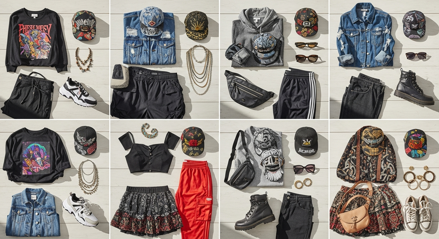 How to Style a 6CRAYON Flat Brim Embroidered Baseball Cap: 8 Festival & Street Wear Looks for 2026