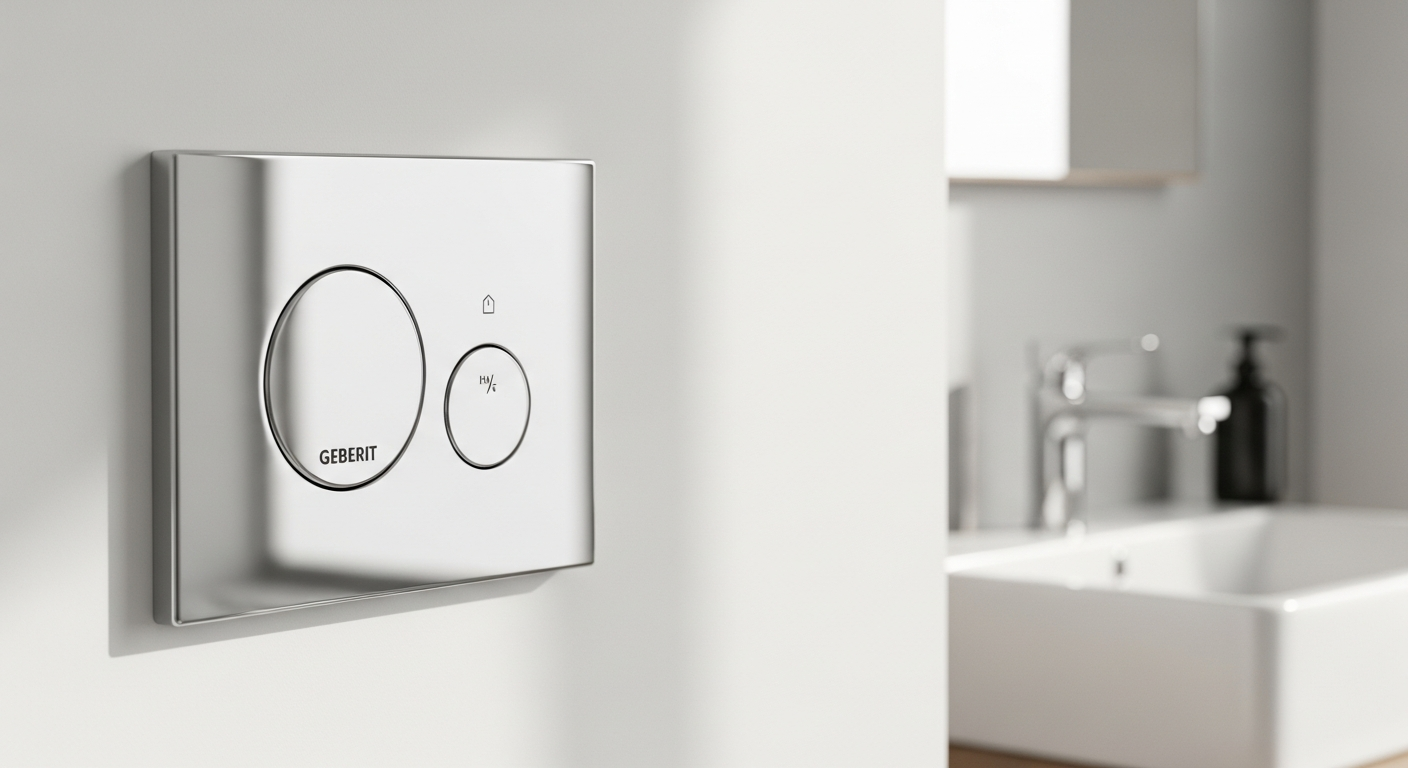 Geberit Sigma 01 Dual-Flush Plate: Water-Saving Solution for Modern Bathroom Renovations