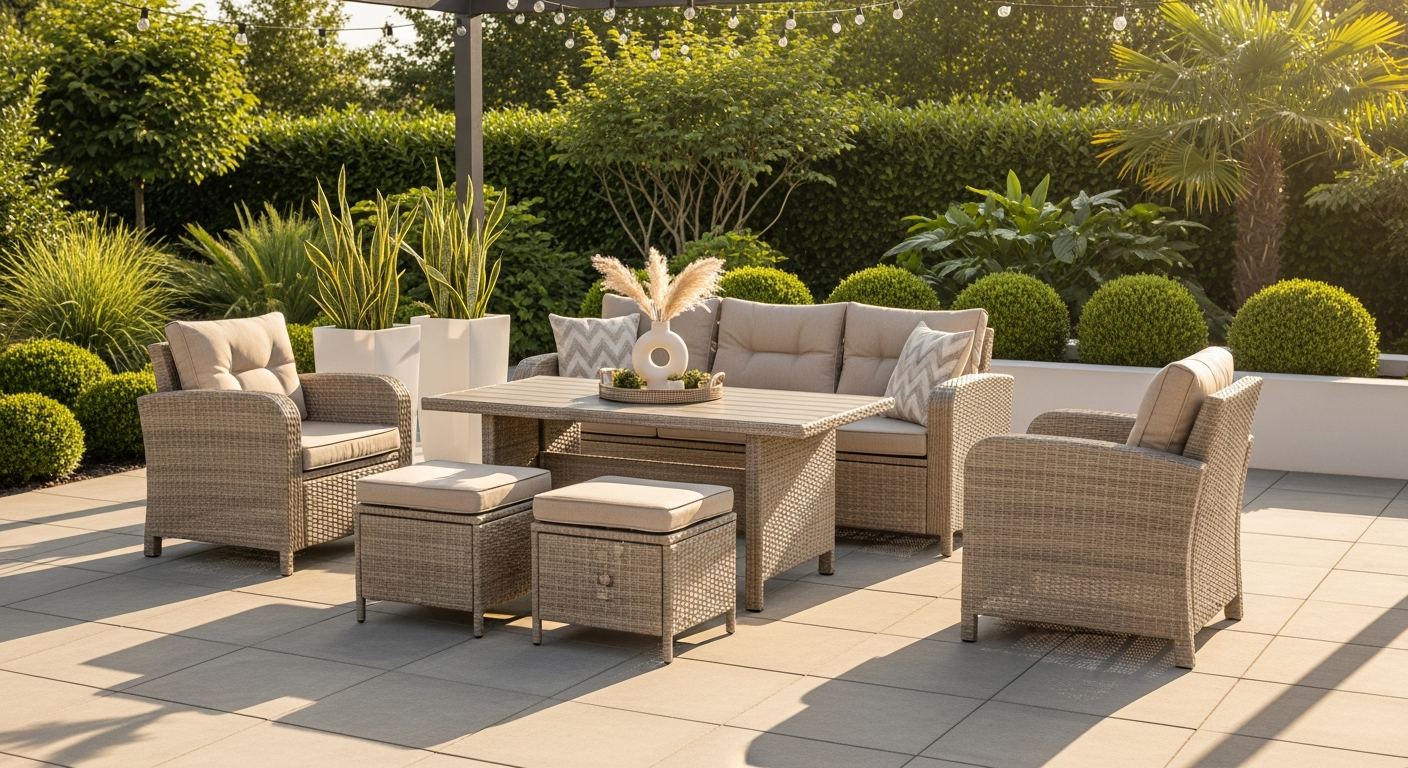 Transform Your Outdoor Space: Why the vidaXL 5-Piece Poly Rattan Patio Sofa Set Beats the Competition in 2026
