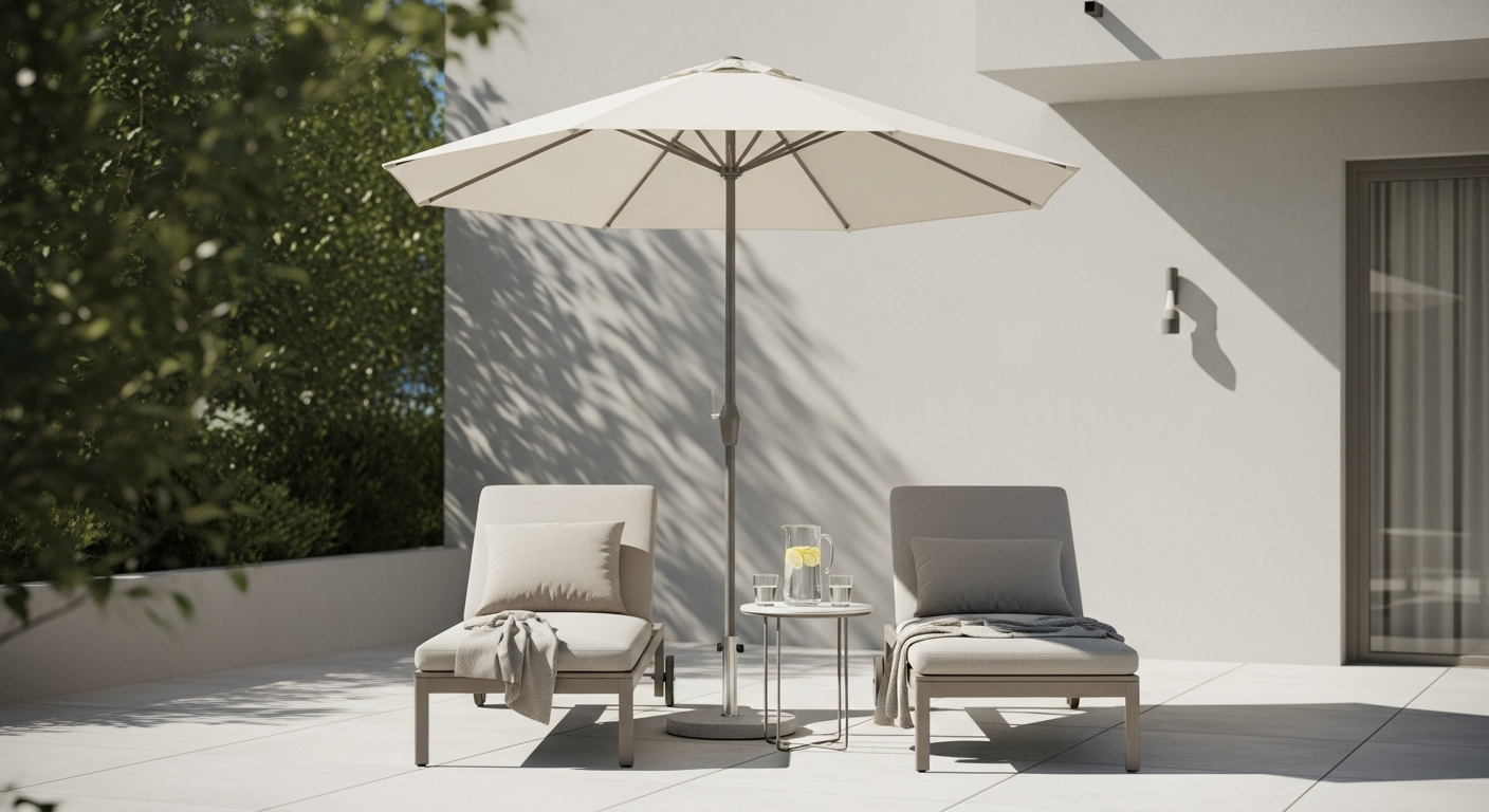 vidaXL Garden Parasol Sand White: Your Complete Guide to Stylish Outdoor Shade