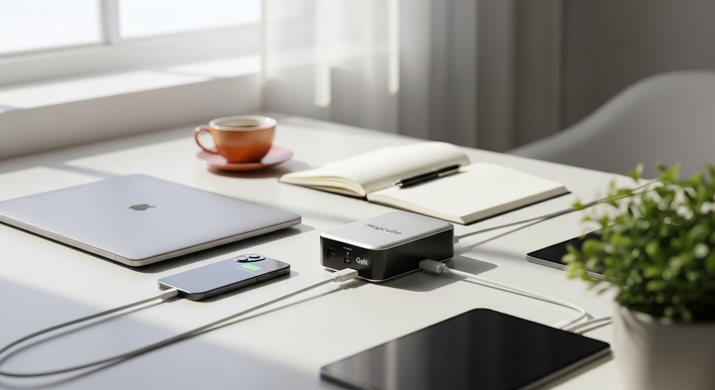 AOHI Magcube 100W GaN Fast Charger: Ultimate Power Solution for Remote Workers & Digital Nomads