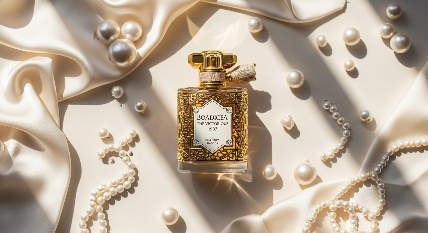 Boadicea The Victorious 1907 Eau de Parfum luxury fragrance bottle with woody spicy composition