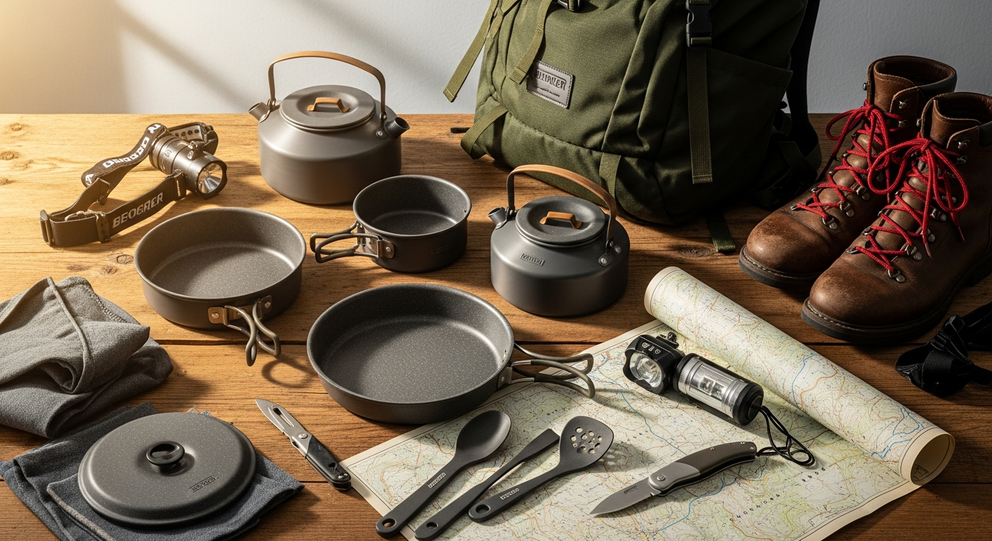 Lightweight Camping Cookware That Actually Fits in Your Backpack: The Berger Stone Rock 10-Piece Camping Pot Set