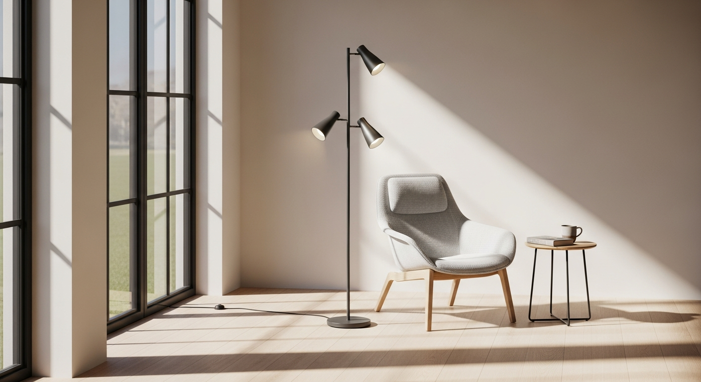 Joon 175 LED Floor Lamp: Dual Lighting for Reading