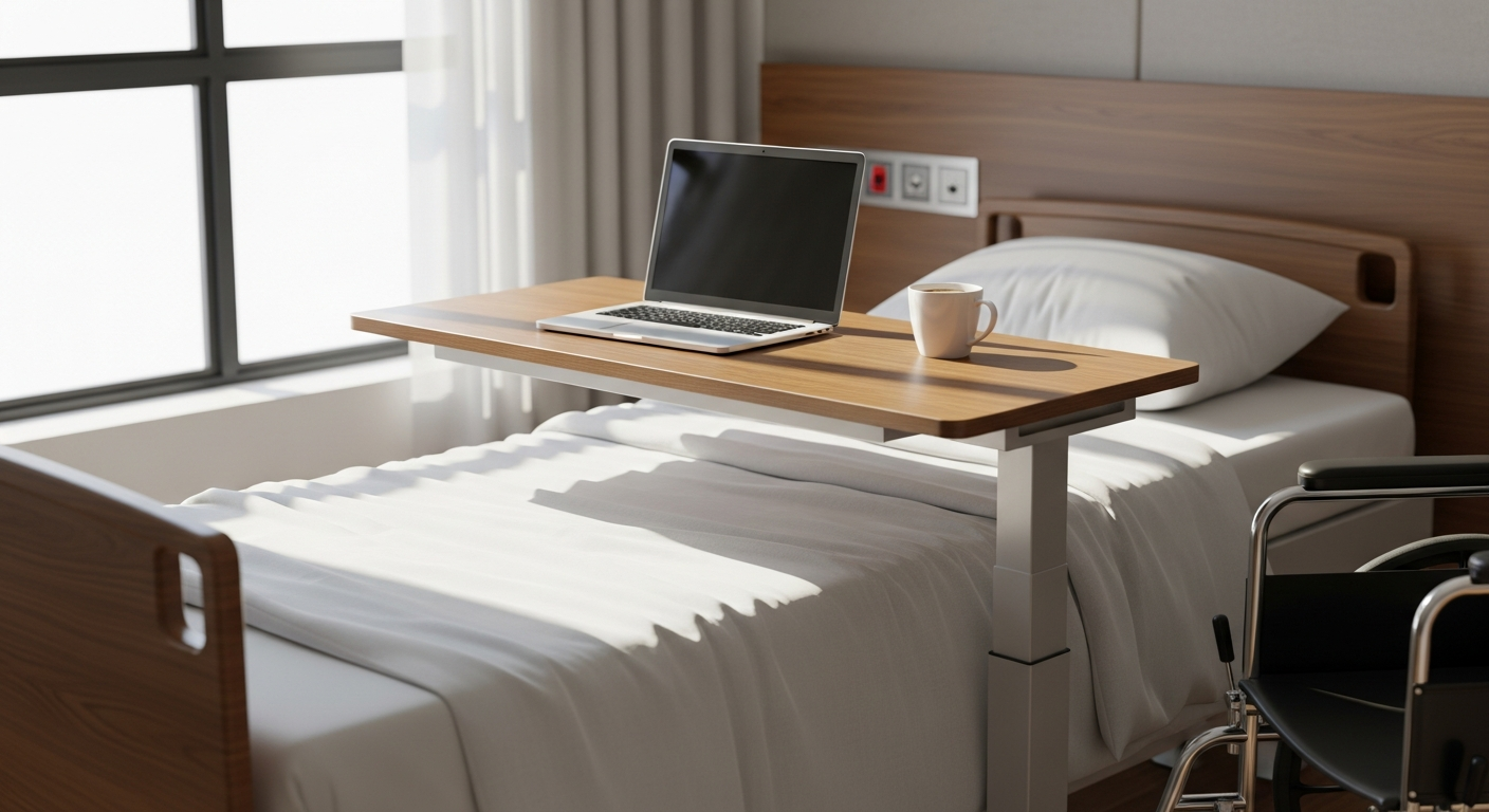 Carex Overbed Table for Wheelchair Users