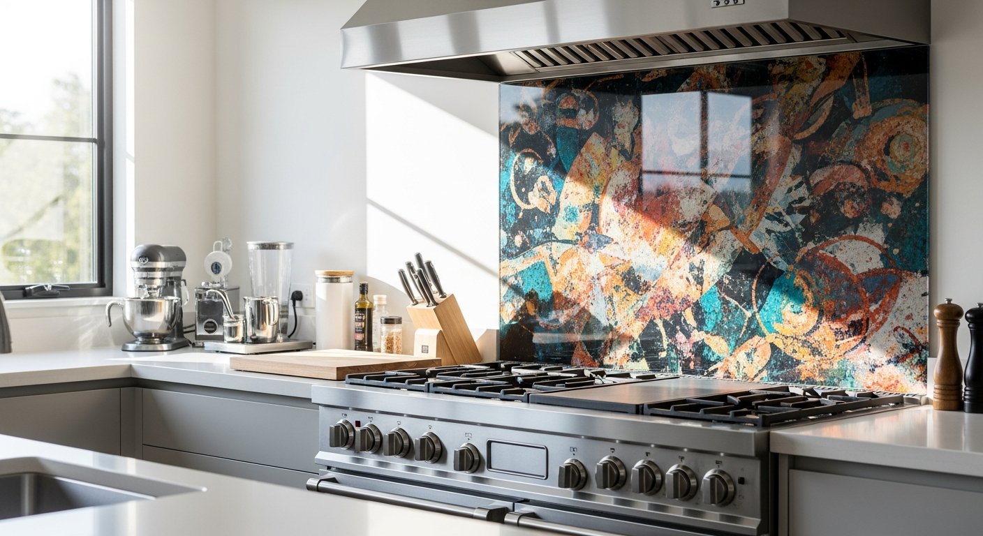 Custom Printed Toughened Glass Splashbacks: Transform Your Kitchen Into a Personal Gallery