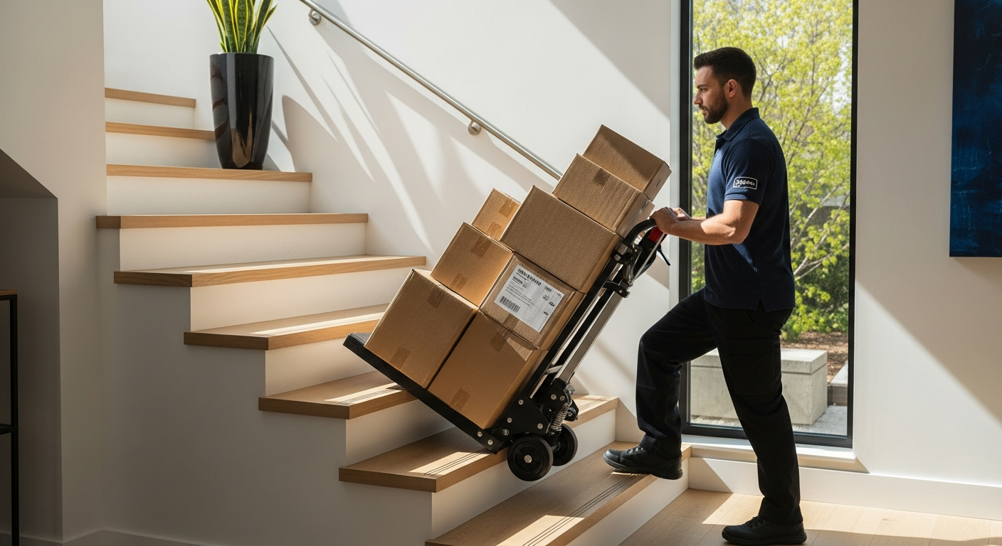 Master Stair Deliveries: Why Professional Movers Trust the DeubaXXL 200kg Stair Climbing Sack Truck