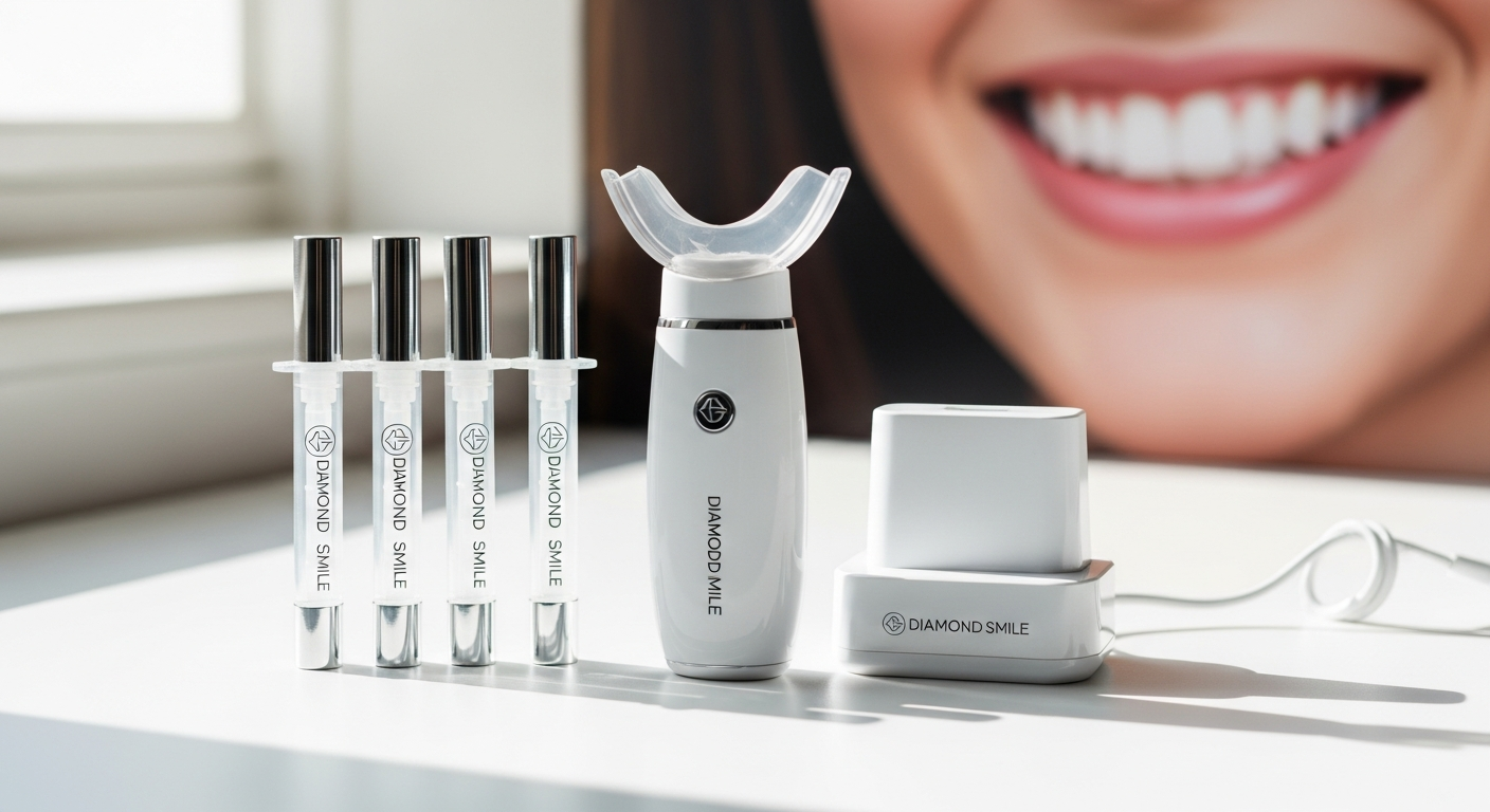 Diamond Smile Teeth Whitening Kit: Professional Results in 10 Minutes Without Dentist Appointments