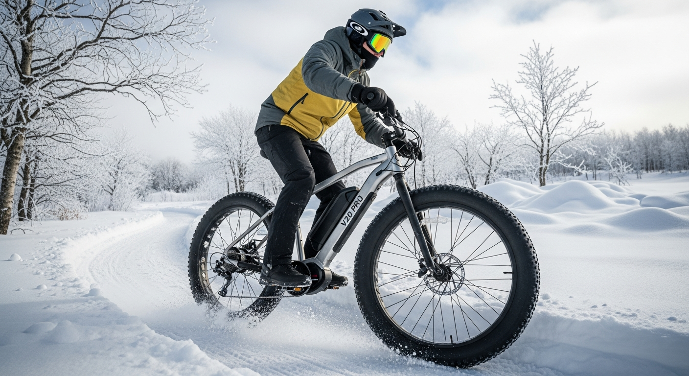 V20 Pro Electric Fatbike for Winter & All-Weather Riding: Master Any Terrain in 2026