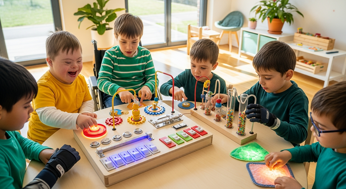 Sensory Play for Every Child: How the Joyreal Montessori LED Light Busy Board Supports Neurodivergent Development