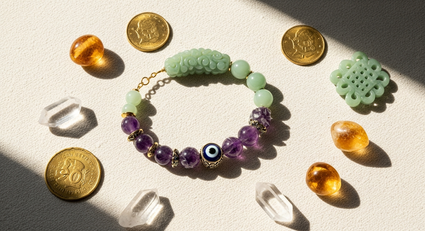 Prosperity Magnet Jade Amethyst Evil Eye Bracelet: Complete Guide to Spiritual Abundance & Protection 2026