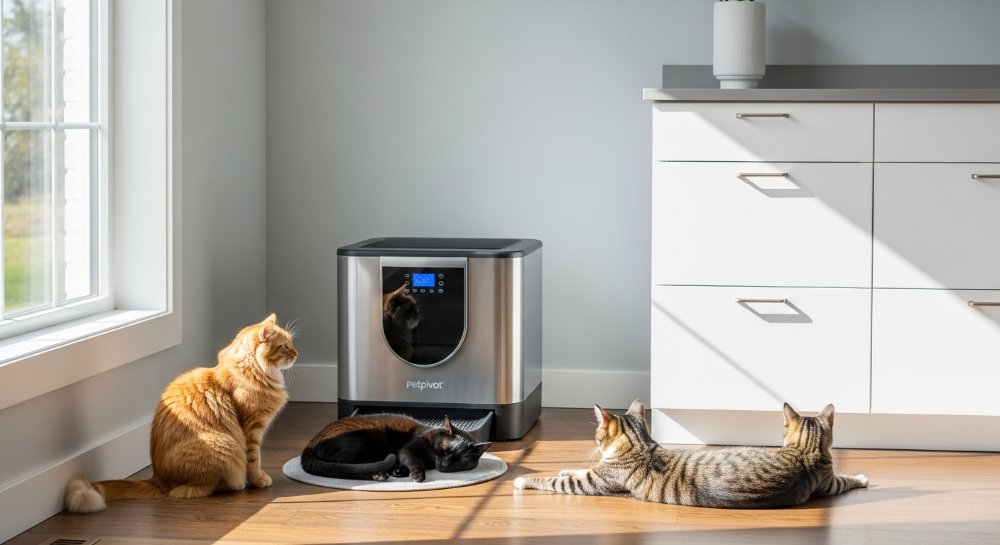 Multi-Cat Households: Why the Petpivot AutoScooper Self-Cleaning Cat Litter Box Transforms Daily Pet Care
