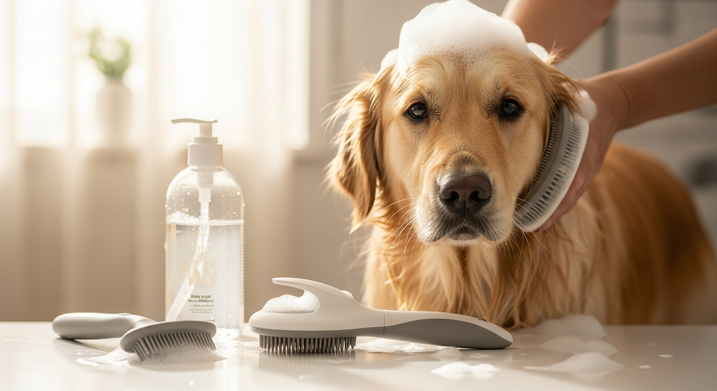 Stress-Free Pet Grooming: How a 3-in-1 Pet Bath Brush Transforms Anxious Dogs and Cats