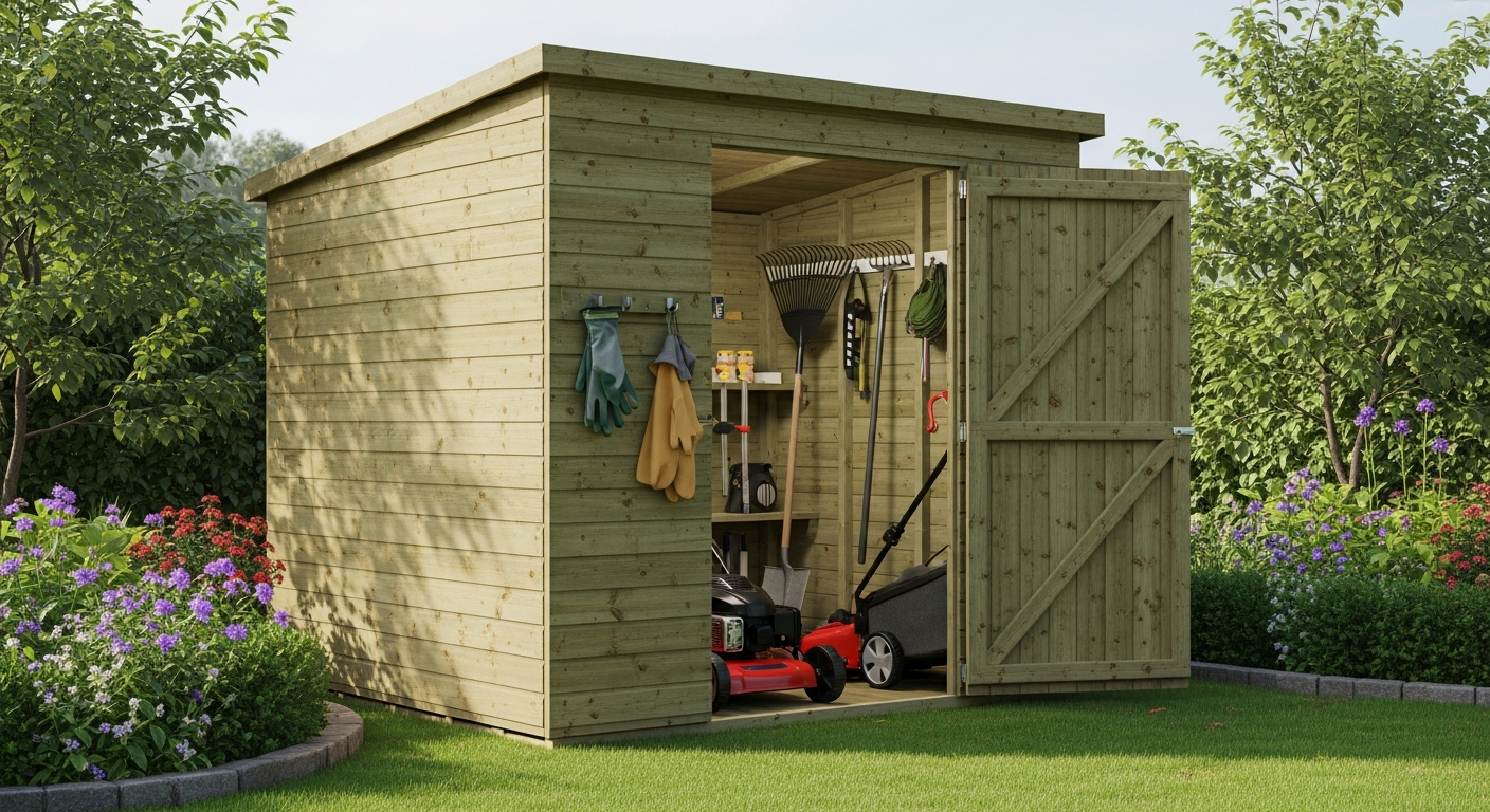 8×6 Forest Overlap Pressure Treated Pent Wooden Shed: Why It Dominates Garden Storage in 2026