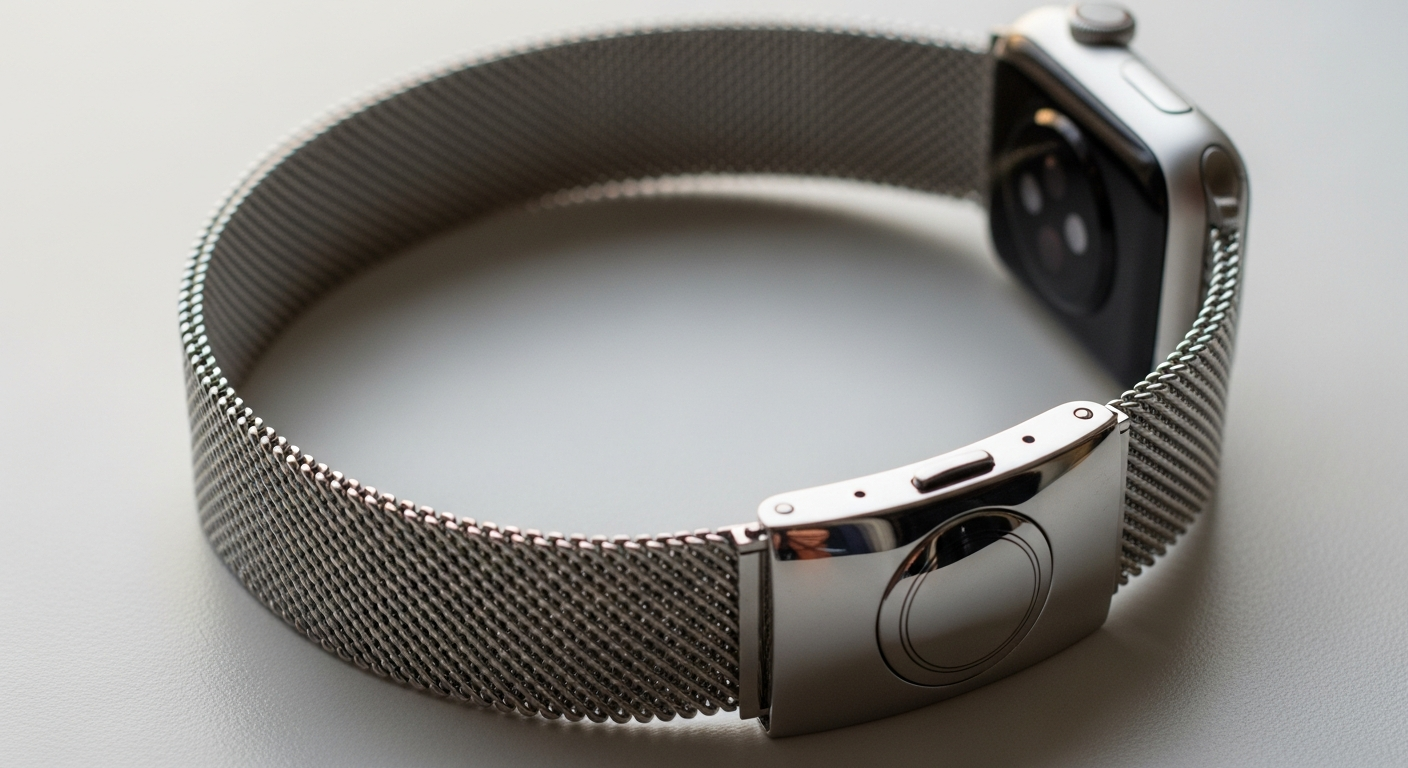Strap-it Luxe Milanese Band: Premium Apple Watch