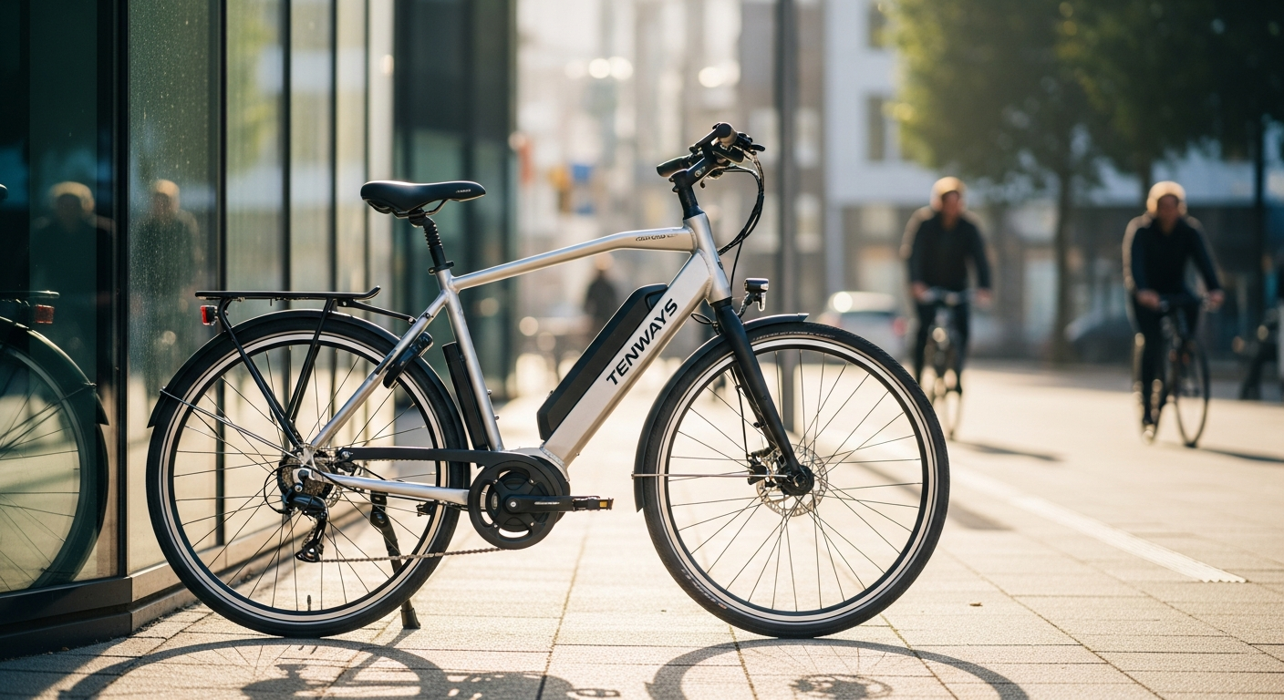 Tenways CGO600 Pro lightweight urban e-bike displayed in minimalist design setting
