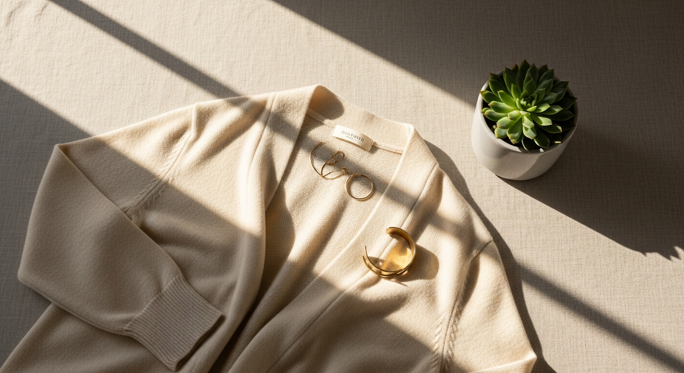 White Stuff Lulu Organic Cotton Cardigan in cream displayed on a neutral background