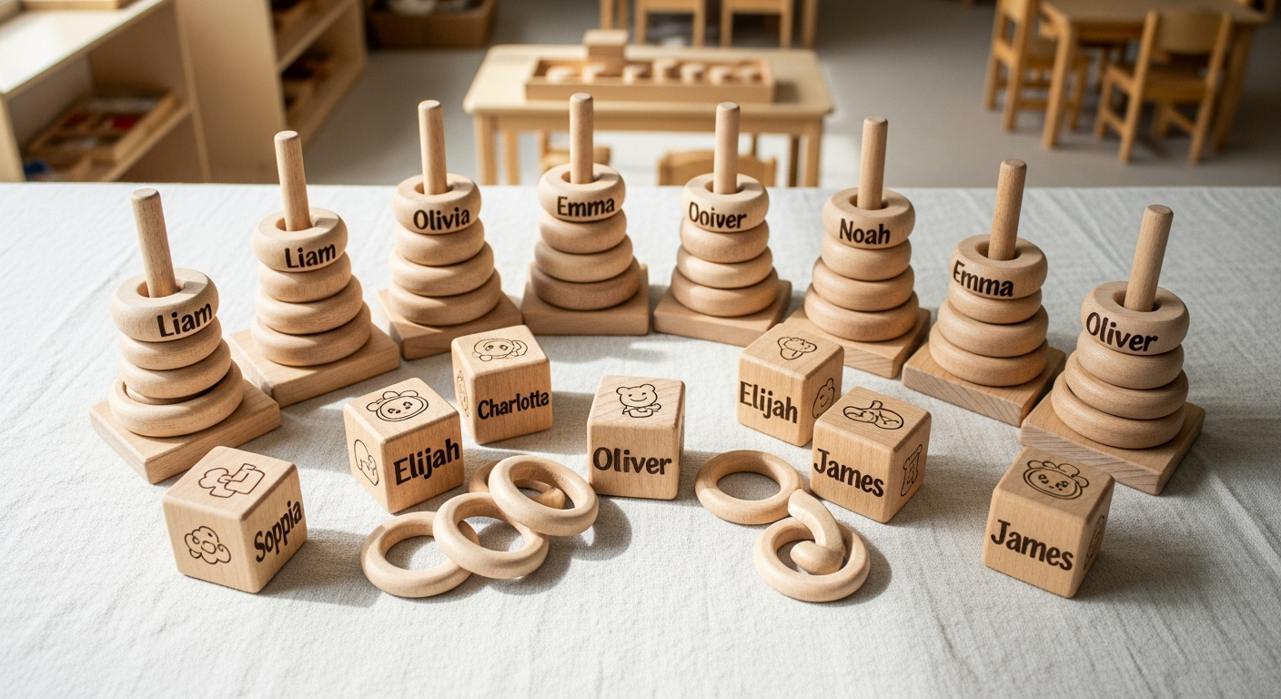 Why Parents Are Choosing Personalized Wooden Baby Name Stacking Toys for Montessori Learning in 2026