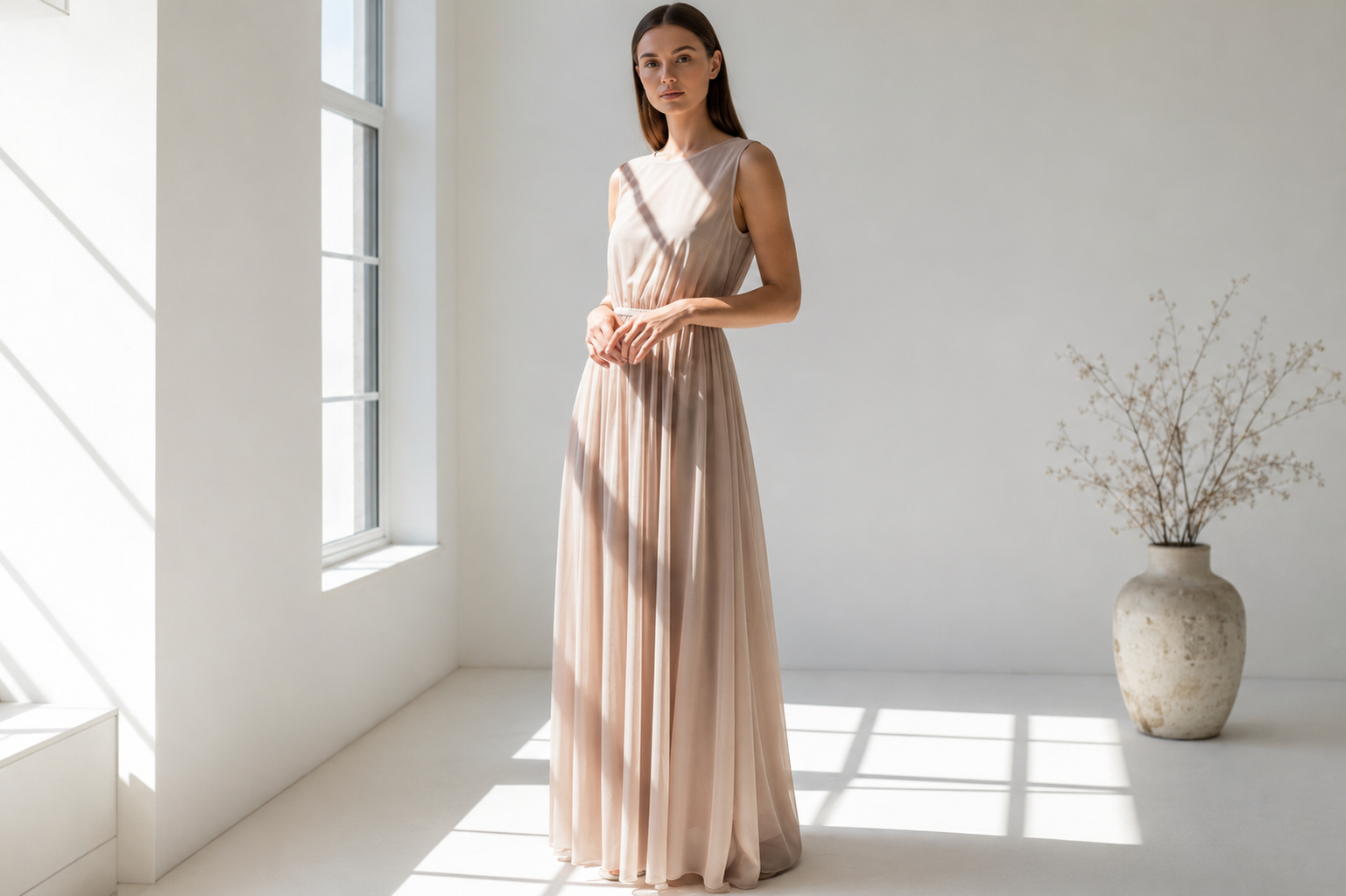 Style the Murci ISOLA Mesh Maxi Dress