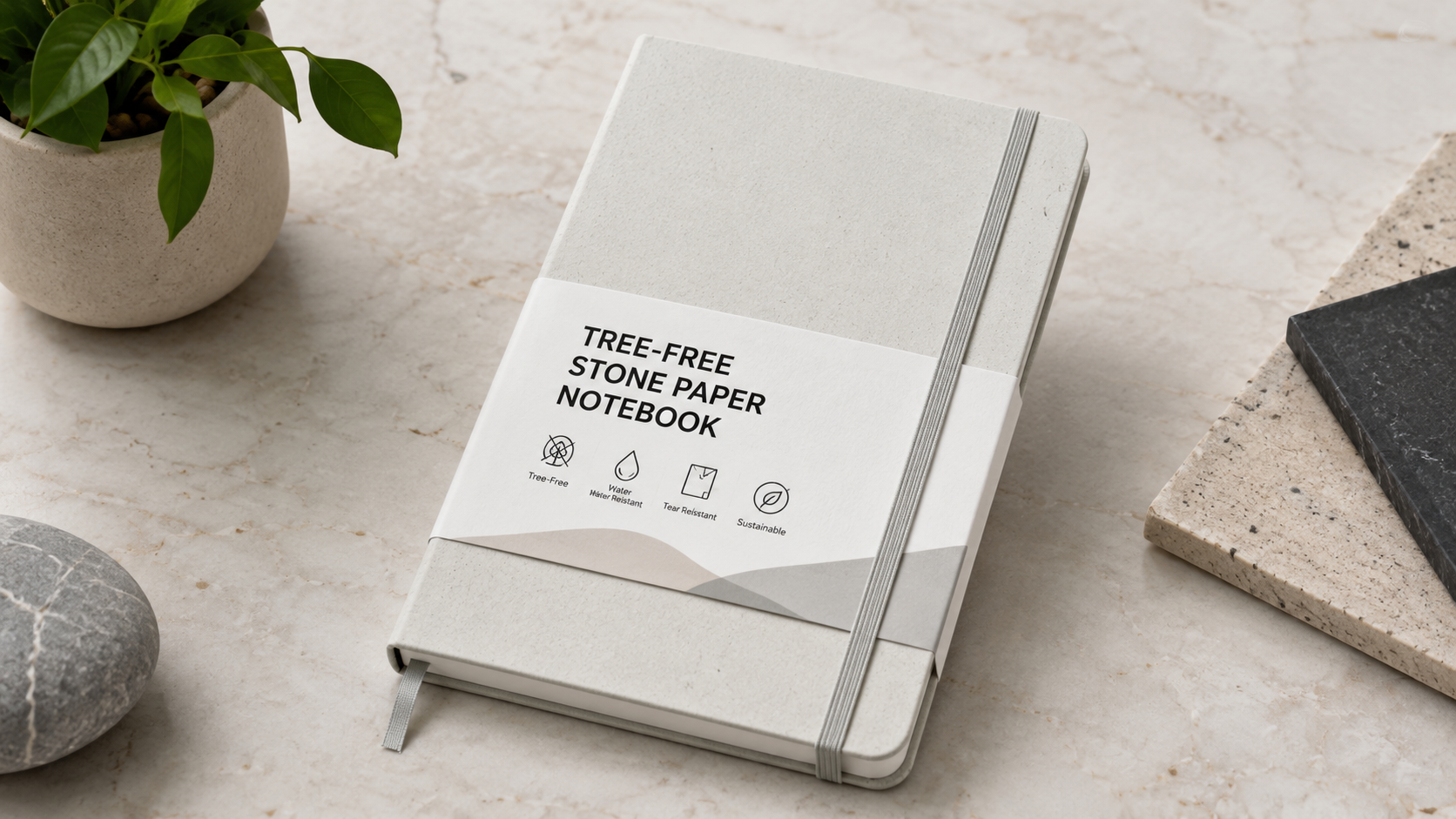 This Tree-Free Stone Paper Notebook Makes Sustainable Writing Easier for Work, School, and Travel