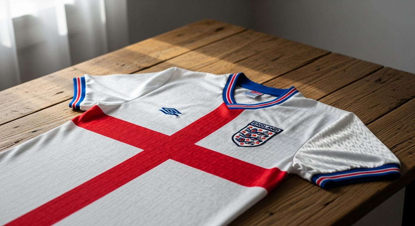 England 1990 Retro Football Shirt | Official
