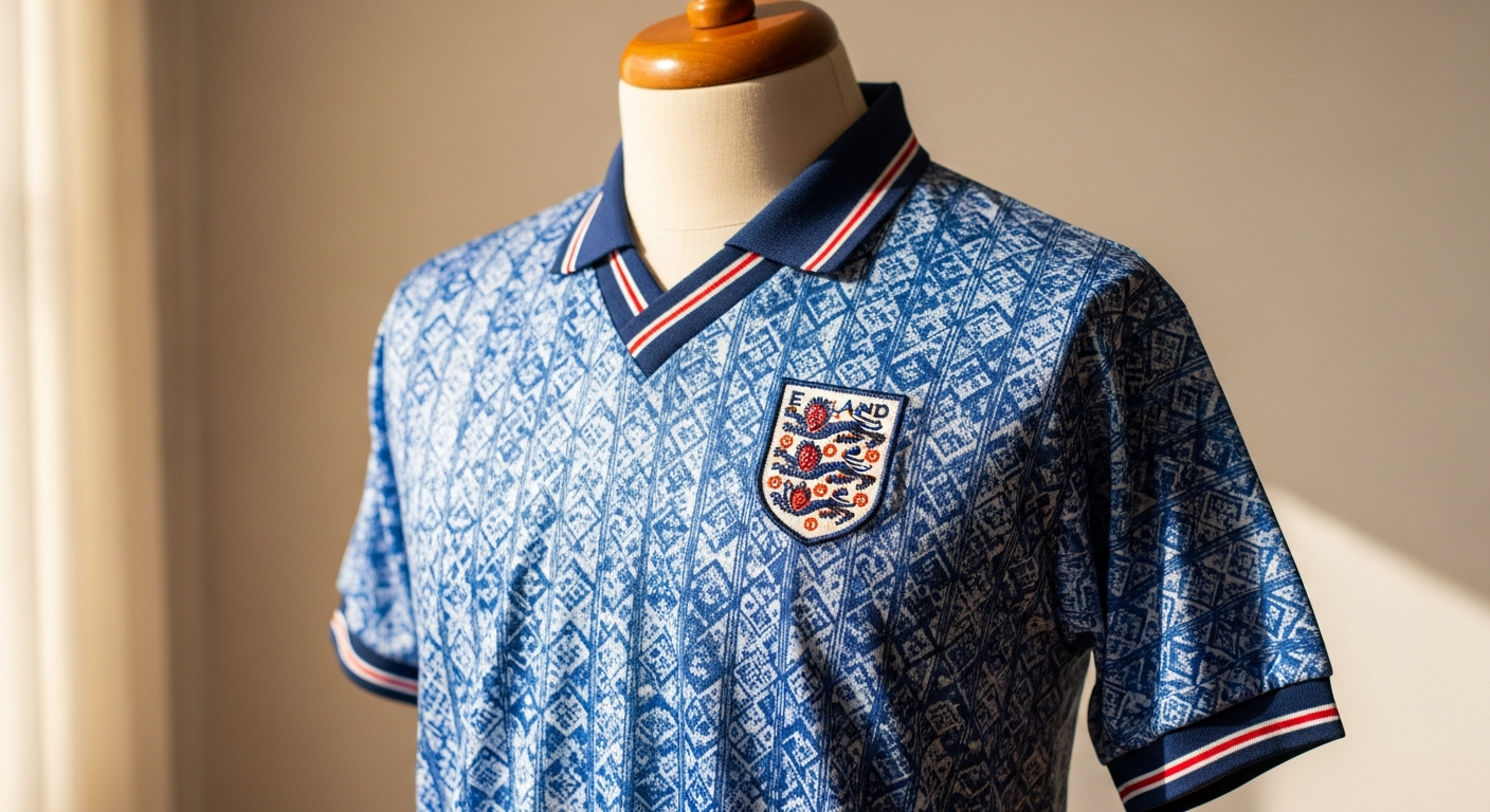 England 1990 World Cup Retro Third Shirt Icon