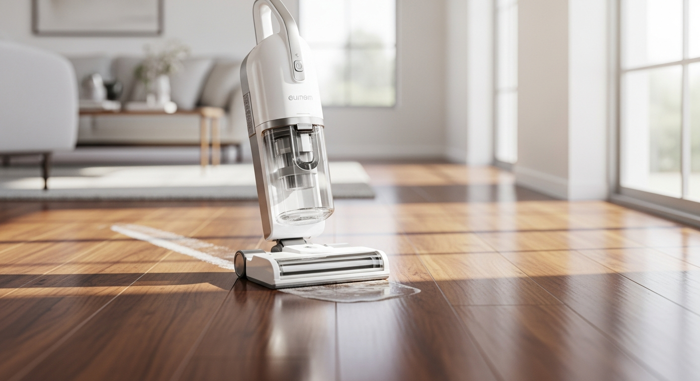 AirCraft PowerGlide Cordless Floor Cleaner cleaning hardwood floor