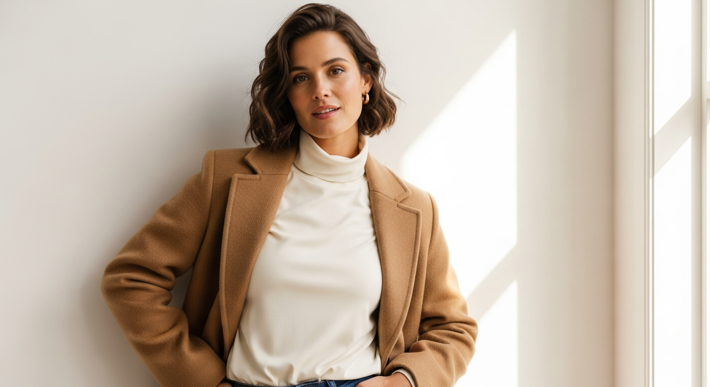 Master Layering with ZANZEA Turtleneck Blouse