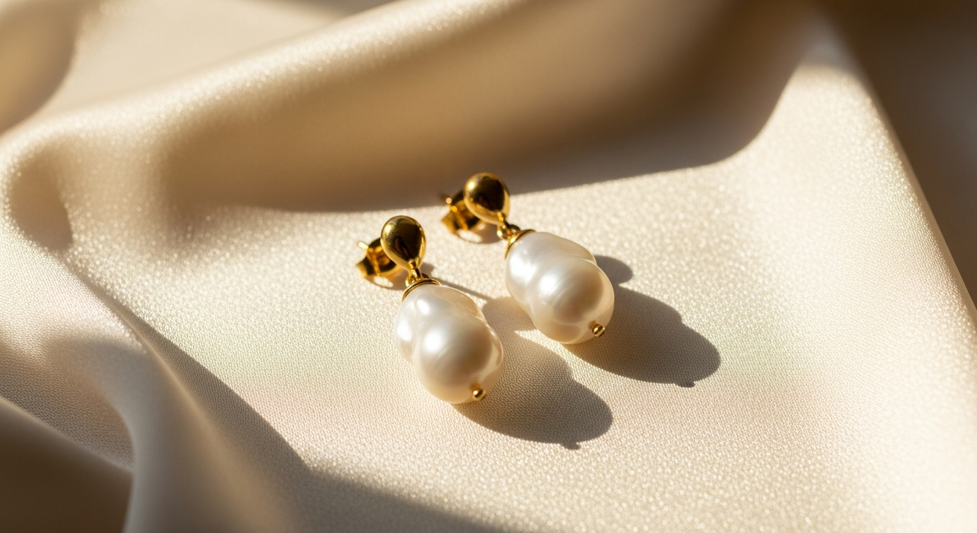 Gold Vermeil Baroque Pearl Drop Earrings Guide