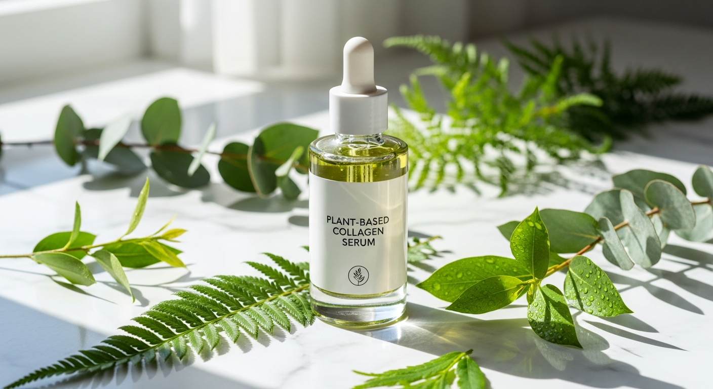 Arella Vegan Collagen liquid sachet with Japanese plum flavor and VeCollal technology