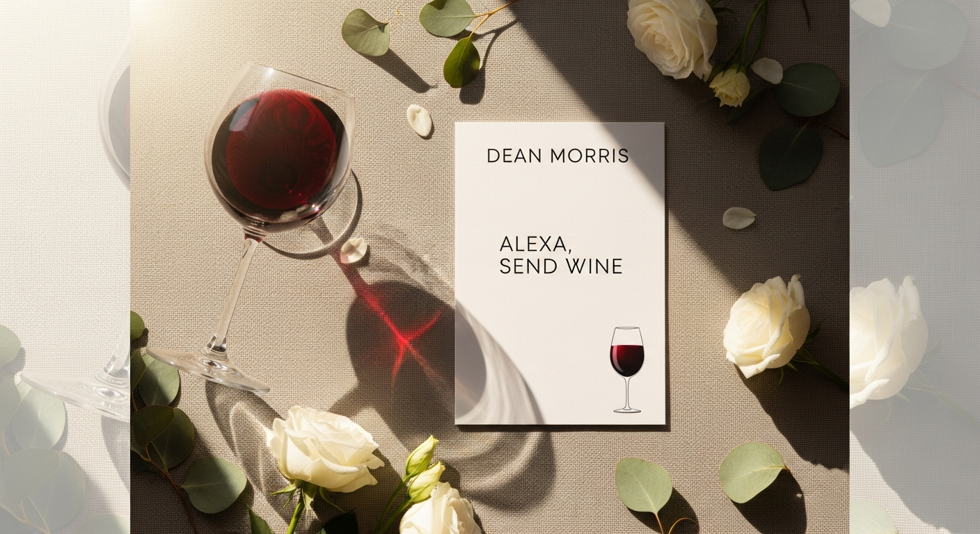 Dean Morris ‘Alexa, Send Wine’ Card Guide