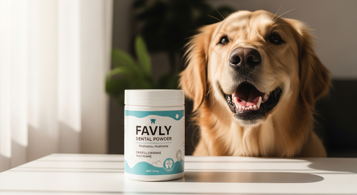 FAVLY Dental Powder: Natural Dog Oral Care