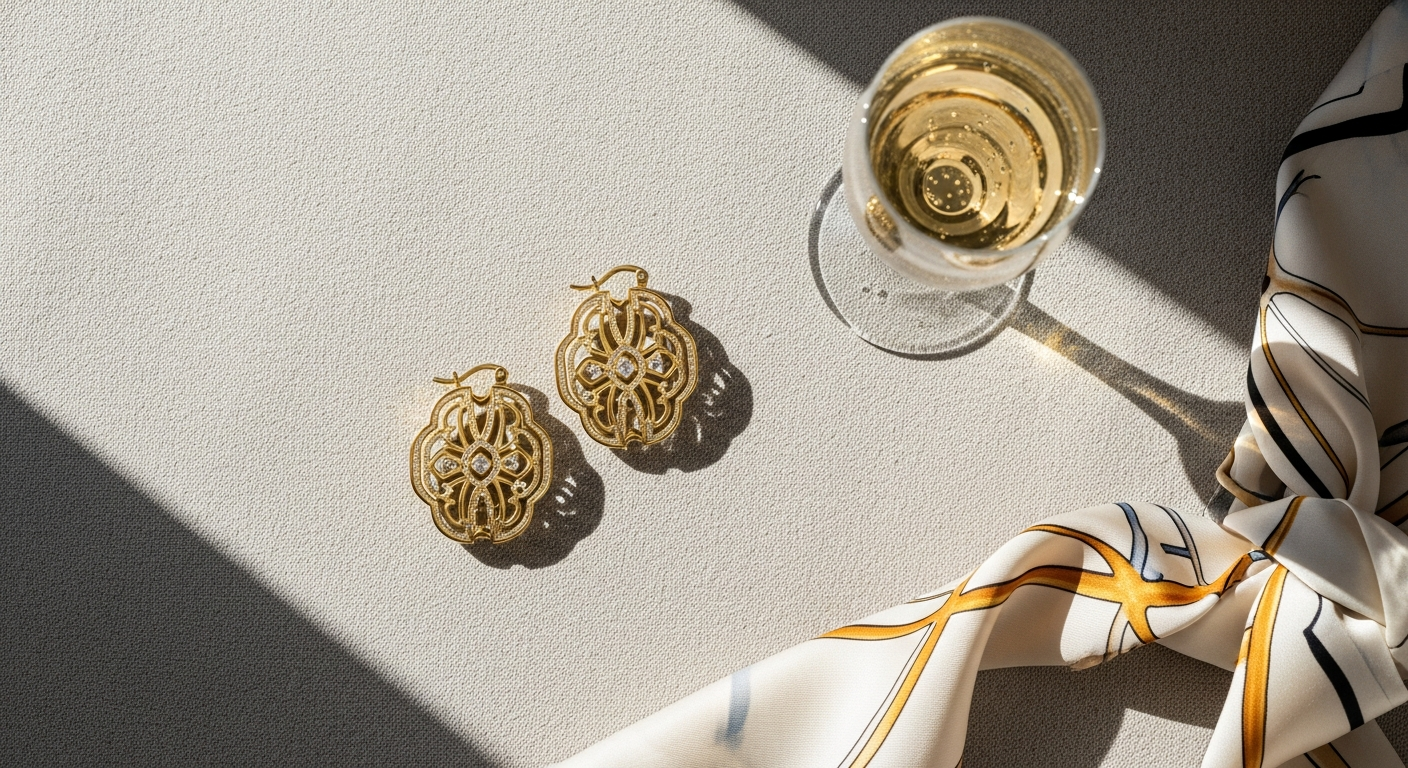 Pompidou Dana Hoop Earrings: Luxury Gold