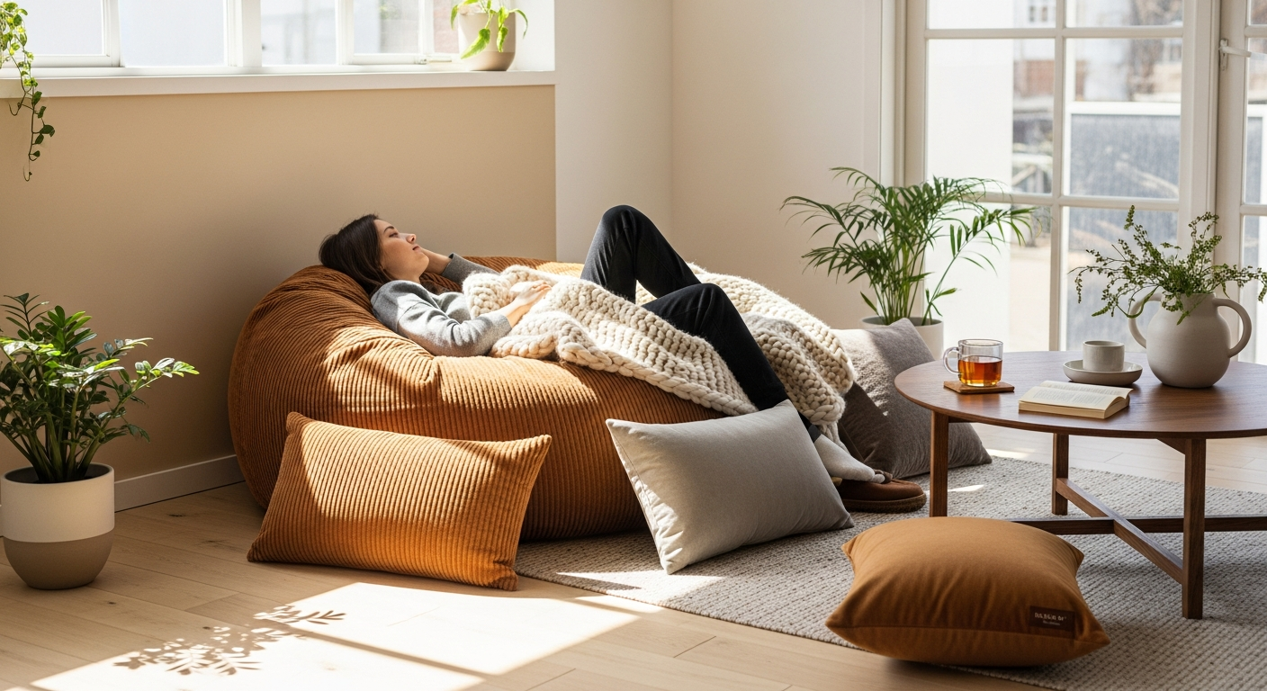 Choose the Right Jumbo Corduroy Bean Bag