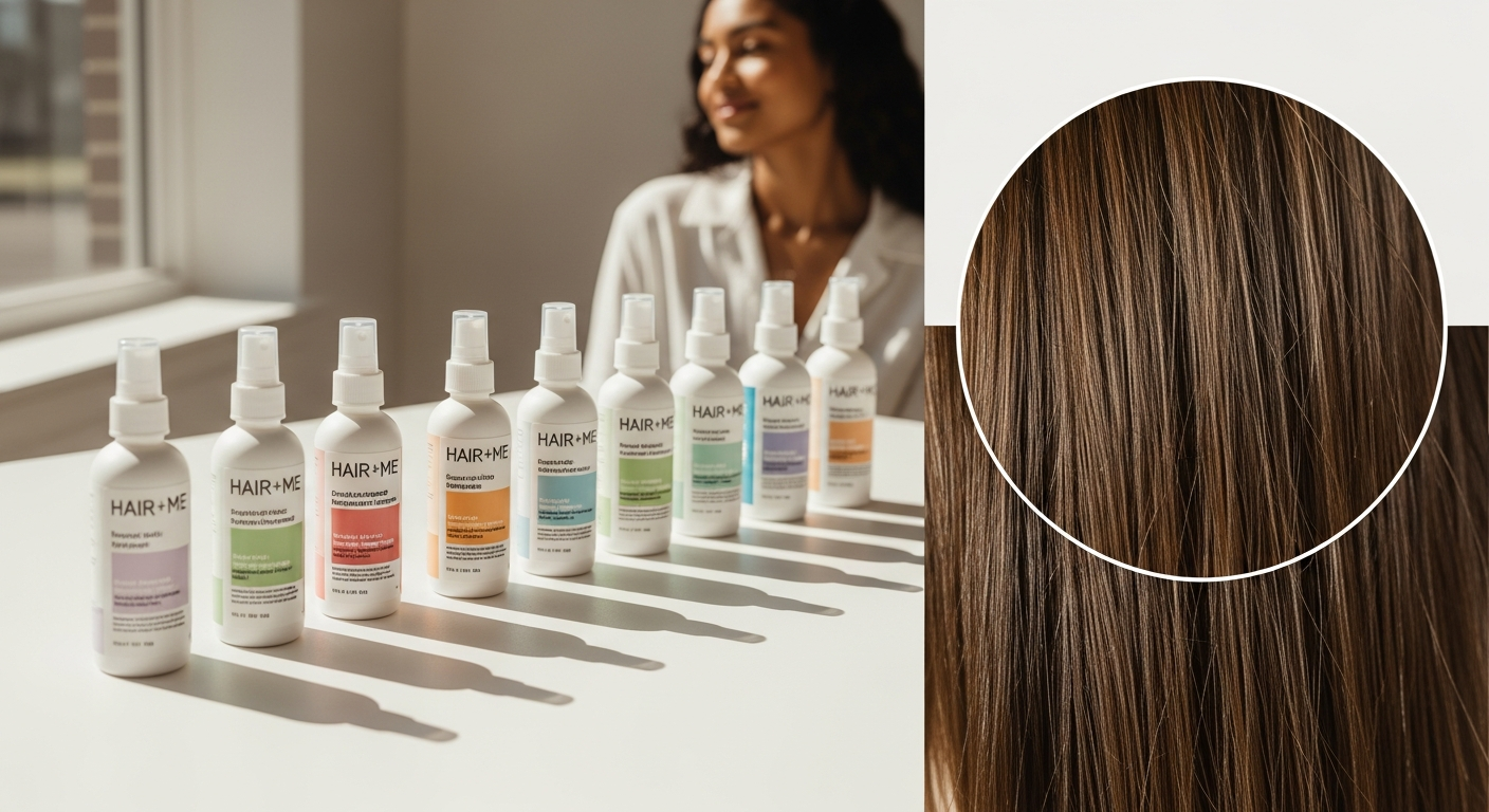 Hair + Me personalized regrowth treatment drops and capsules with dermatologist consultation