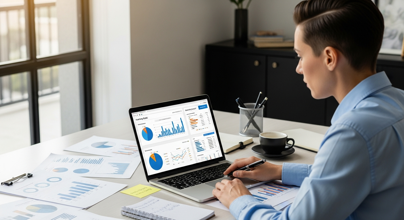 Digital marketing dashboard showing incremental CPA metrics and budget allocation data