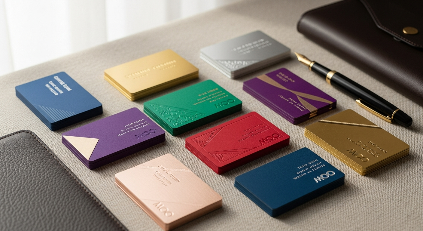 MOO Premium Business Cards: Luxury Materials & Printfinity