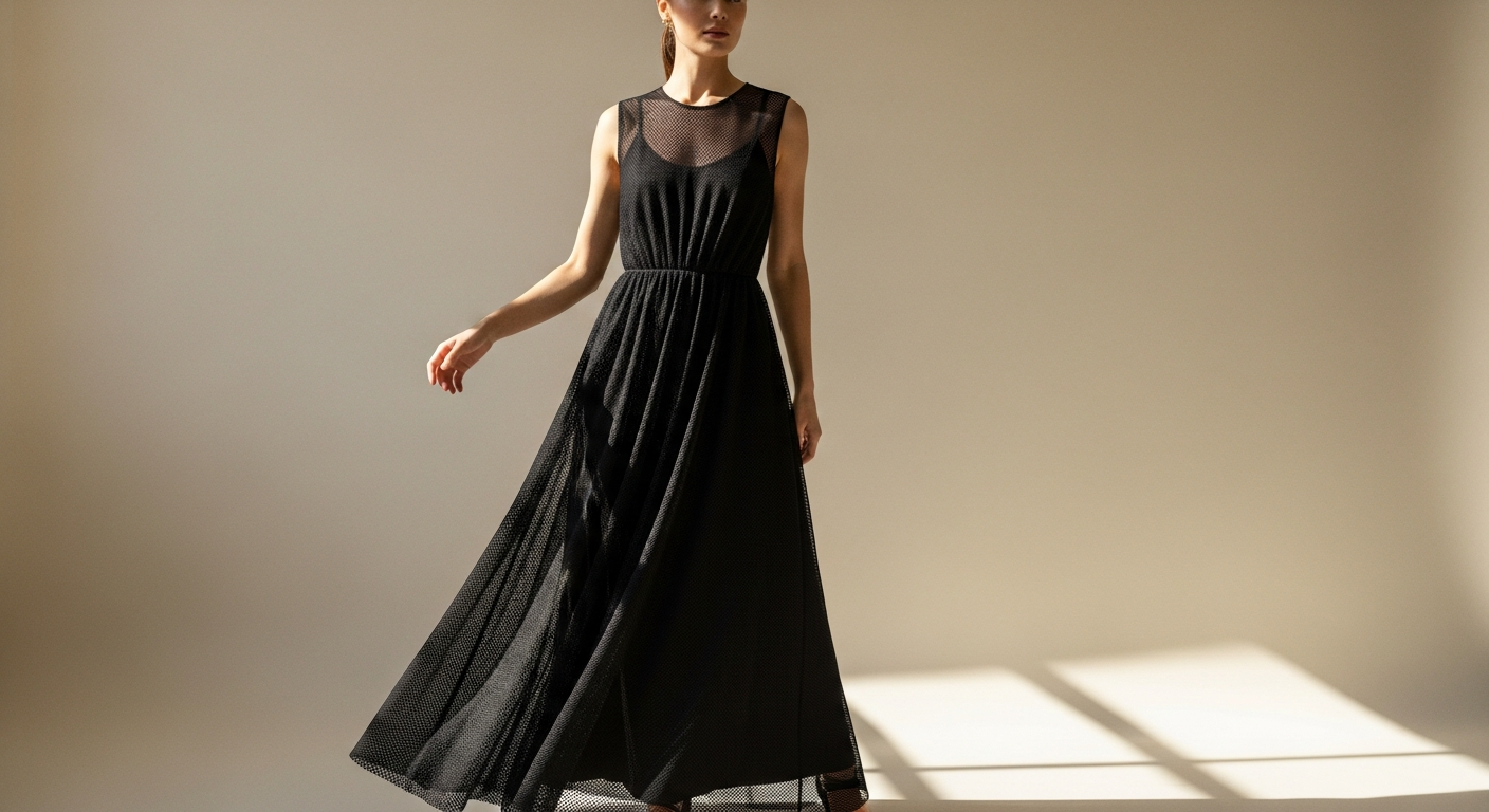 Style the Murci ISOLA Mesh Maxi Dress