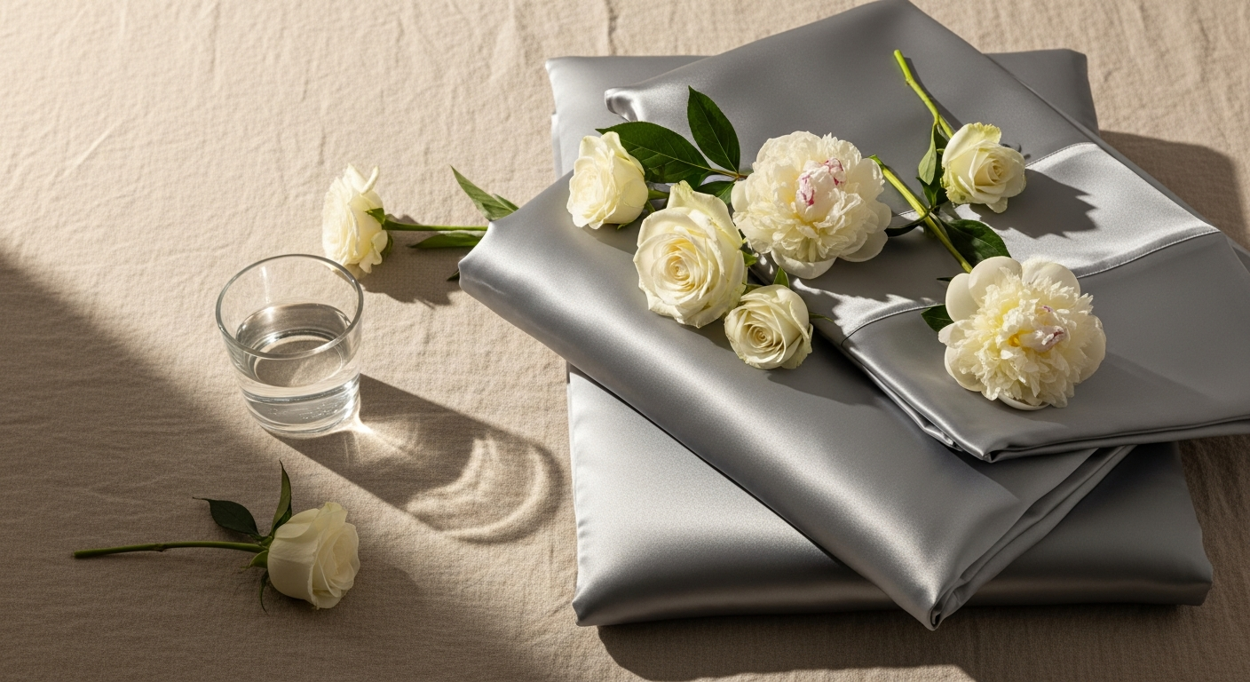 Silver Ion Satin Pillowcases for Skin & Hair