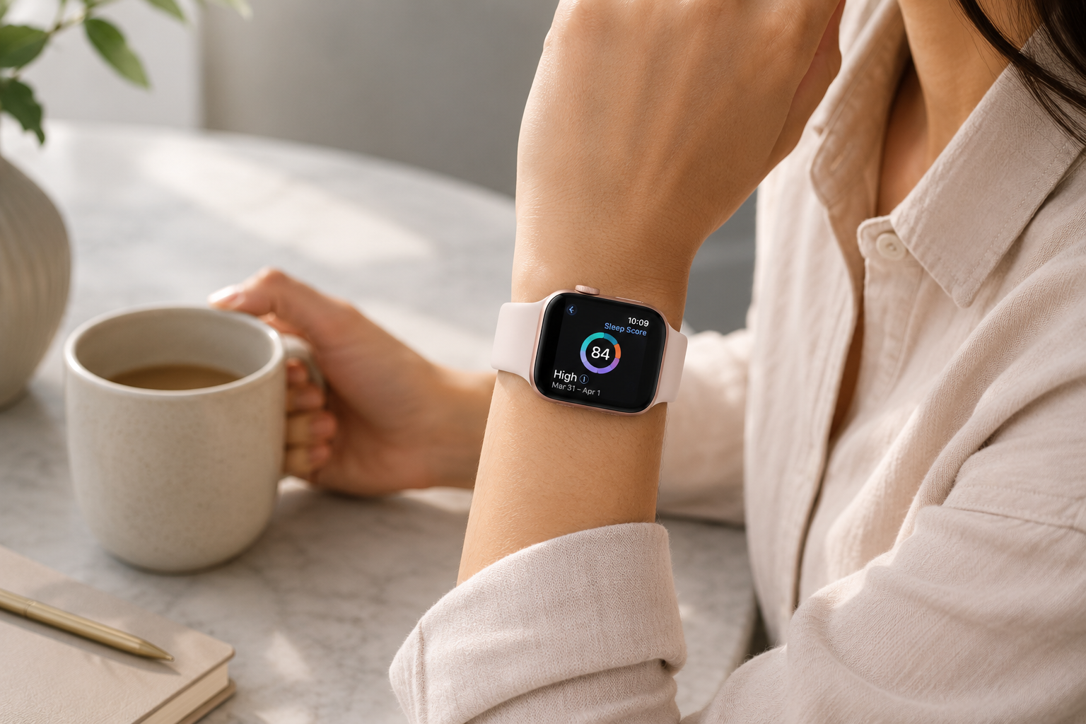 Apple Watch Series 11 displaying fitness tracking and sleek modern smartwatch design on wrist