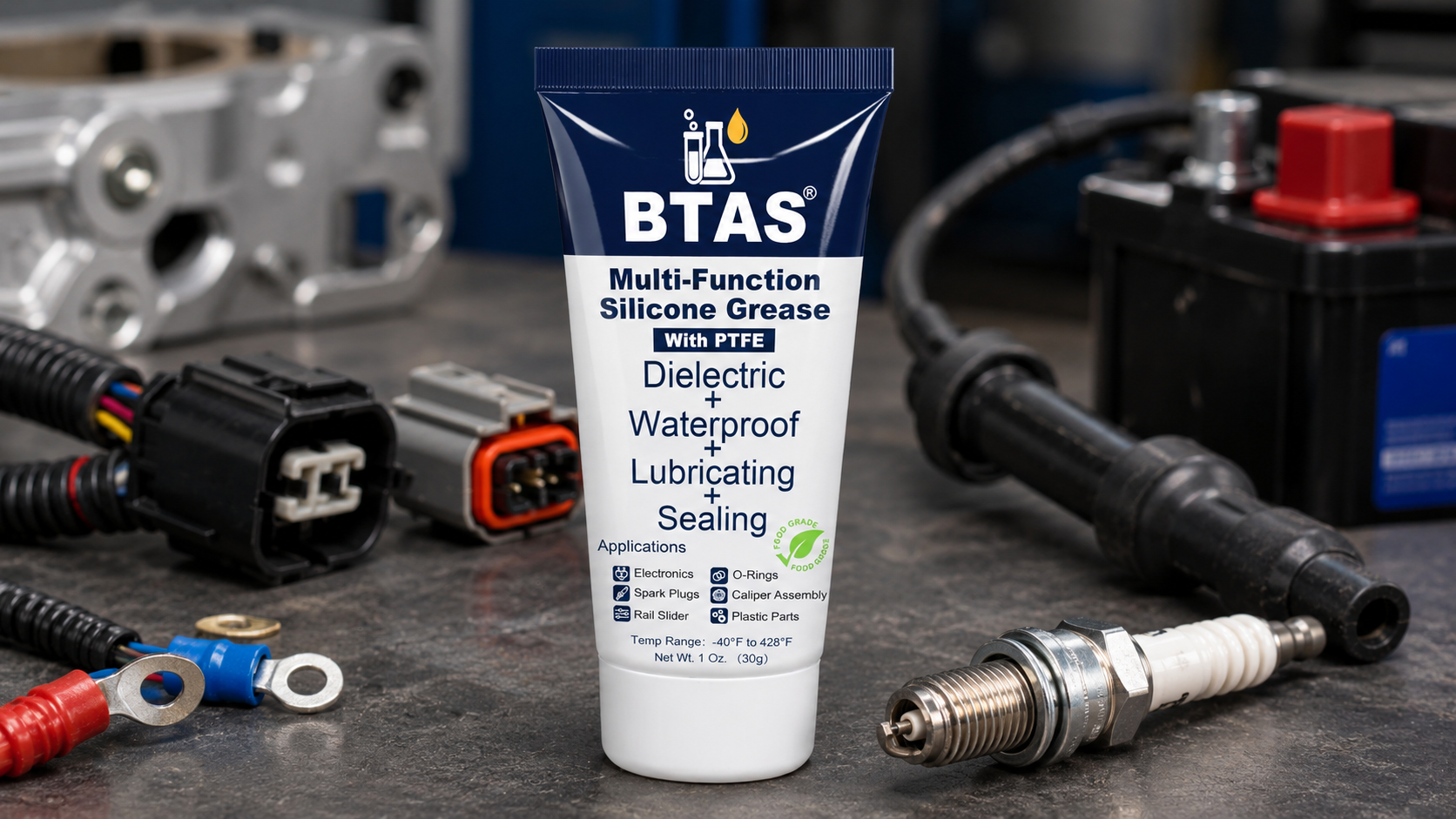 BTAS Multi-Function Silicone Grease lubricant for rubber seals and connectors