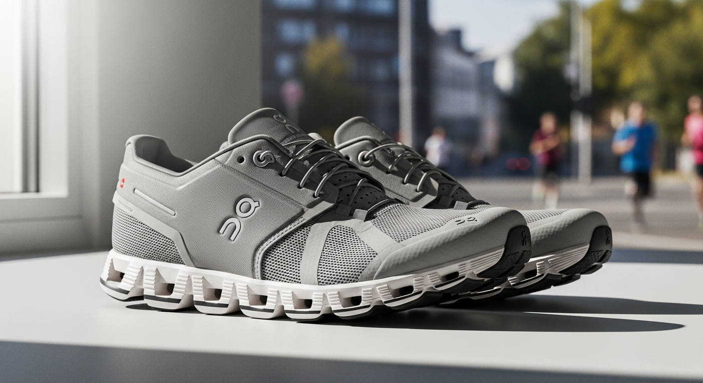 On Cloud running shoes displaying CloudTec technology cushioning system