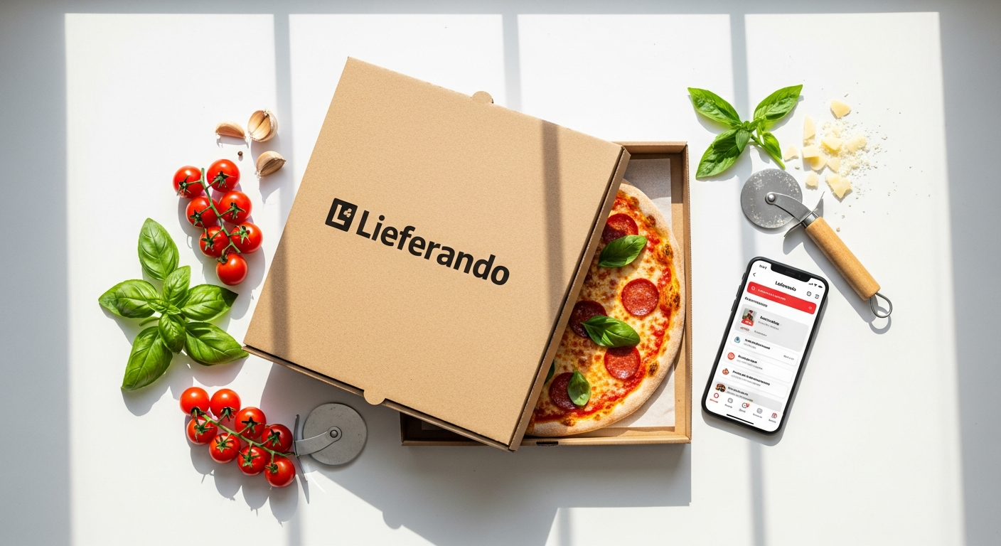 Austria's popular Lieferando pizza delivery selection with diverse pizzas and toppings