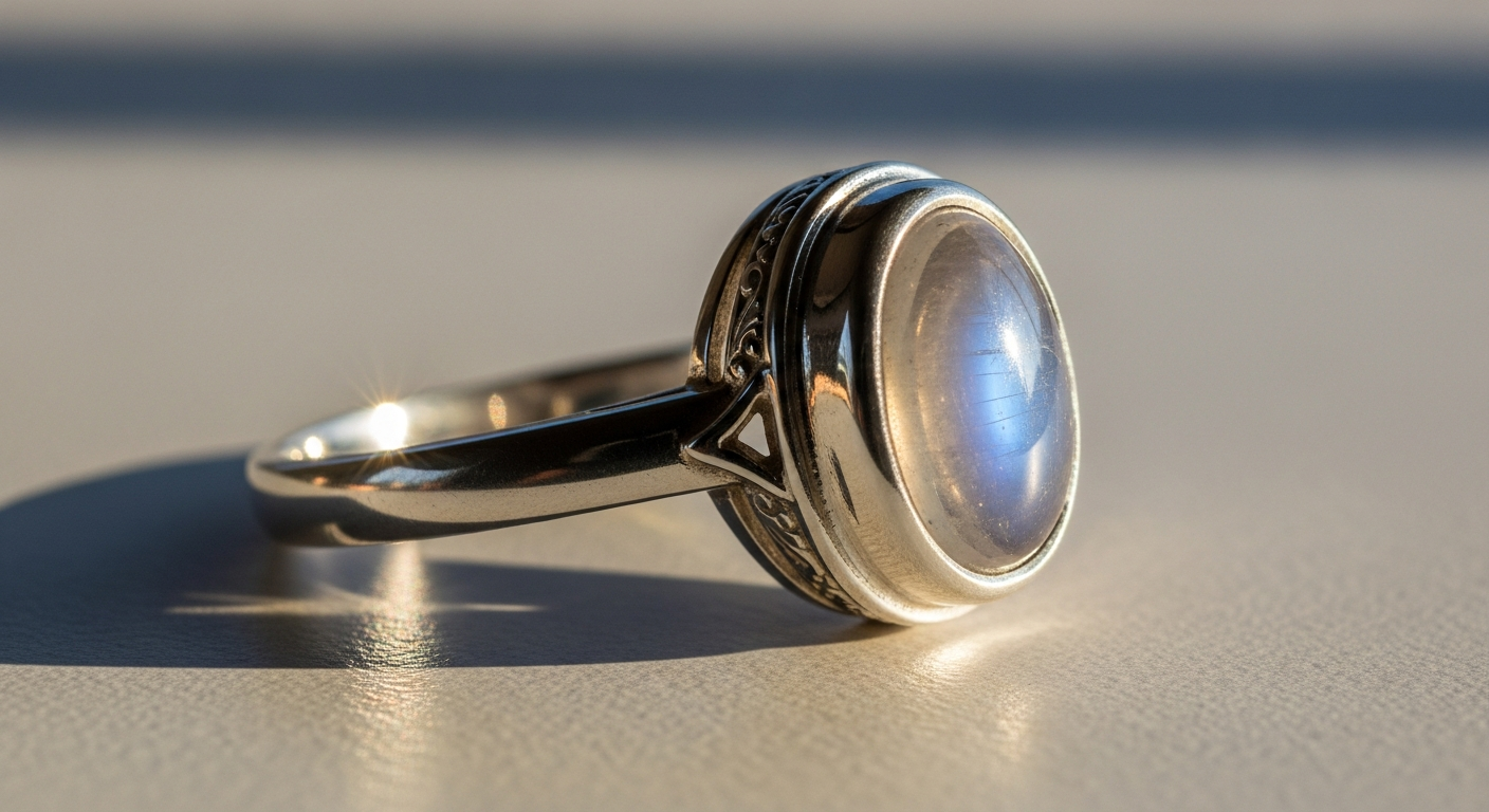 BAGHIMI Silver Ring: Handcrafted Gemstone Jewelry