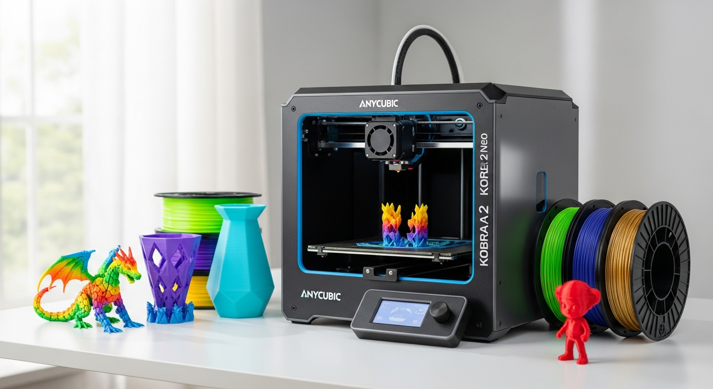 Anycubic Kobra S1 Combo: Multi-Color 3D Printer