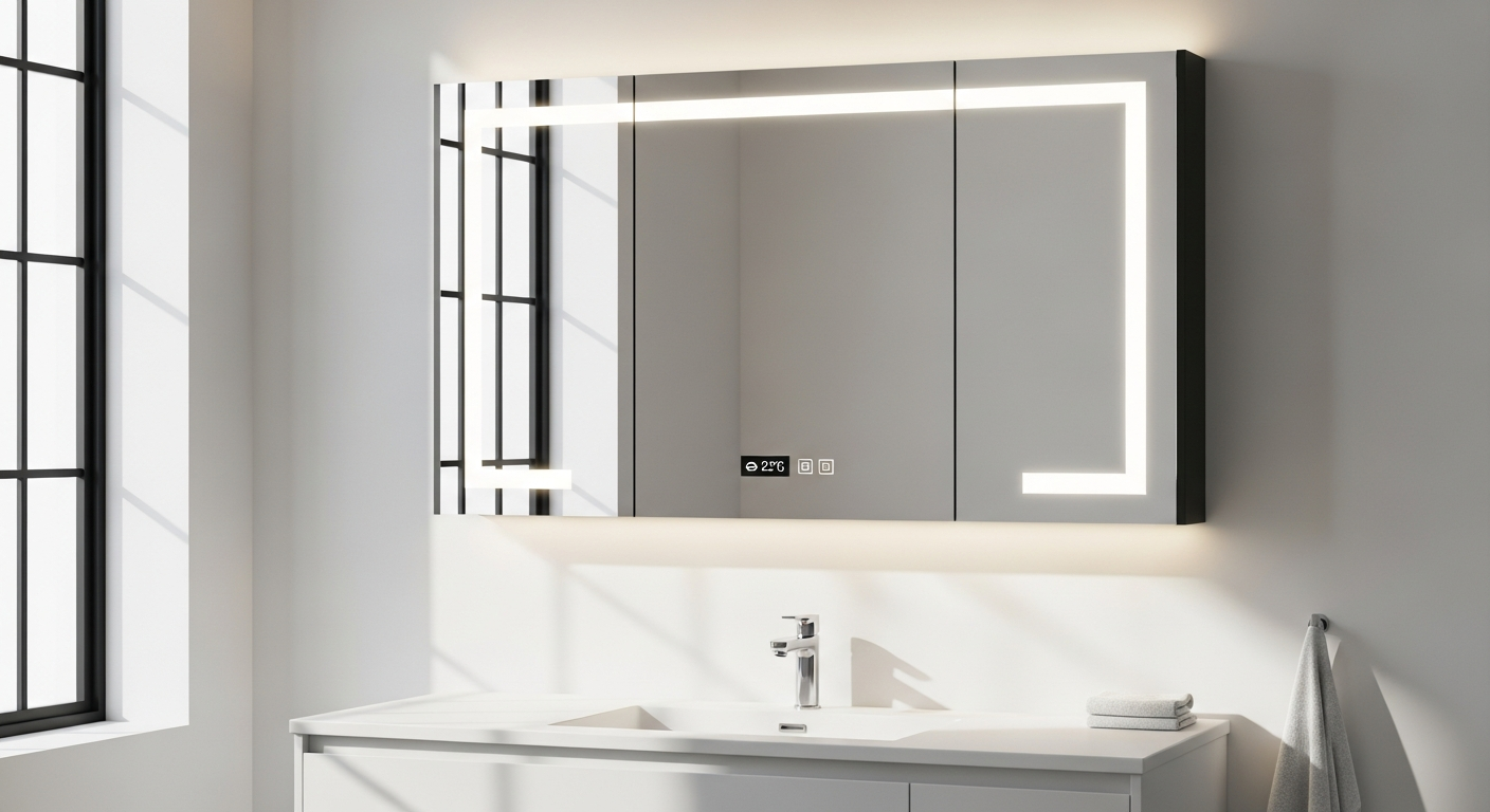 Smart LED Bathroom Mirror Cabinet 2026