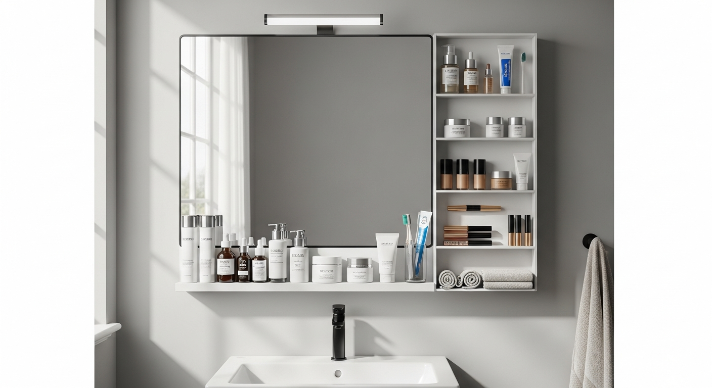 Choose the Perfect Bathroom Mirror Organizer
