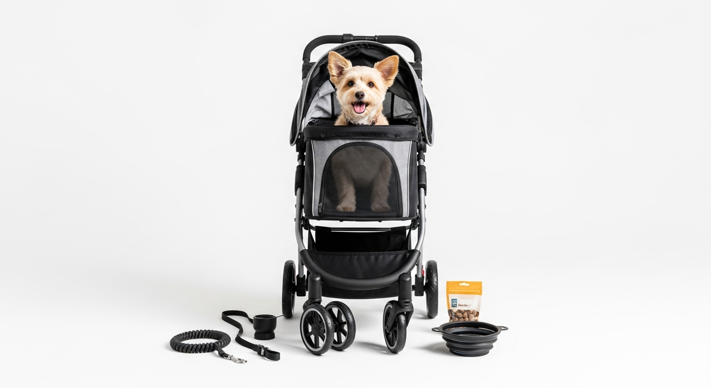 Pet Carrier Stroller: 6-in-1 Travel Solution