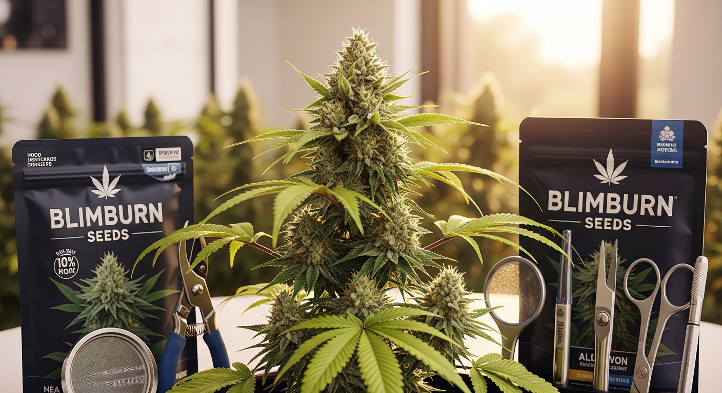 Fat Bastard cannabis strain plants with dense resin-covered buds in full flower