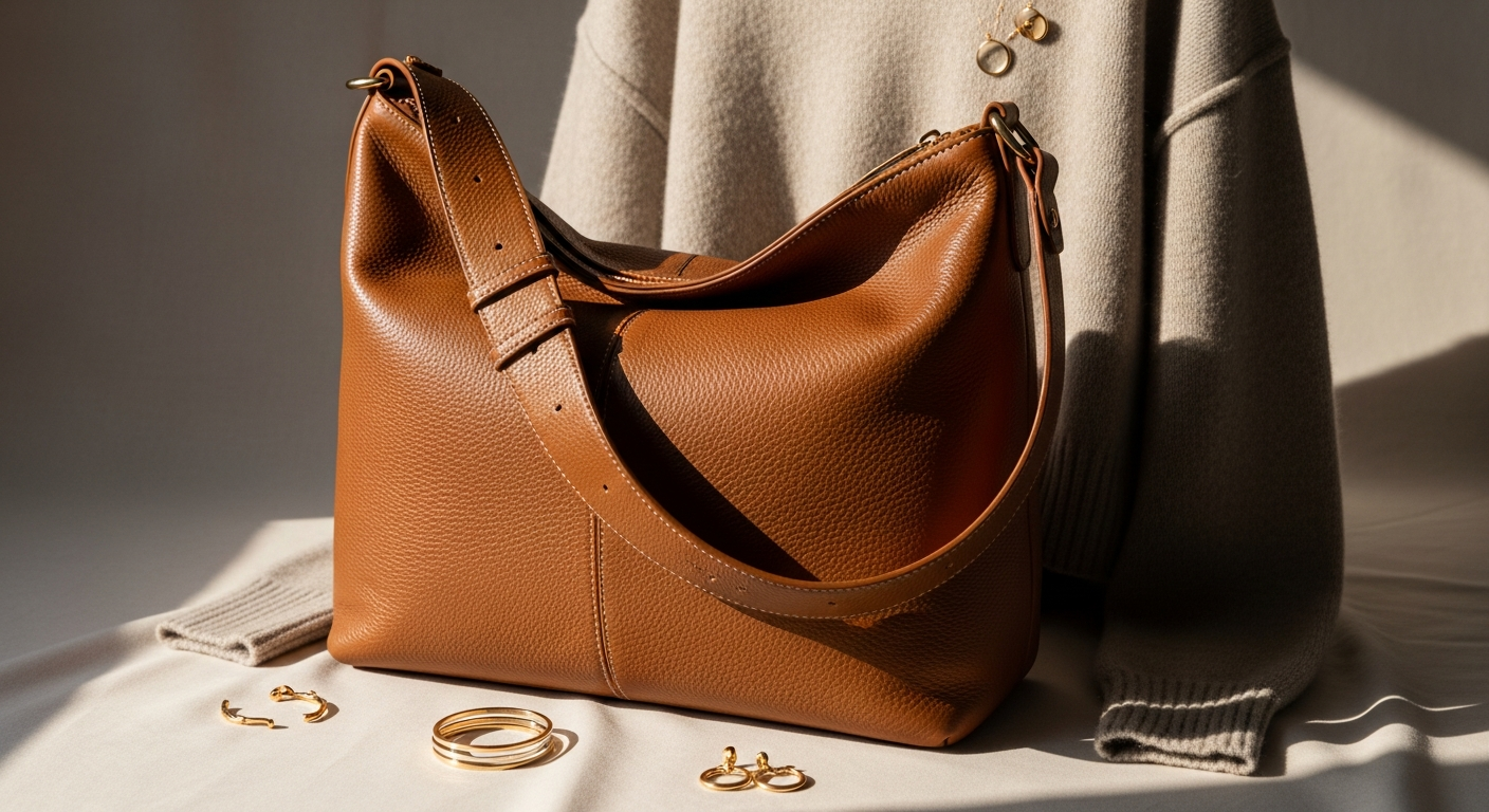 Bolsa Nova Anna Hobo Bag: Premium Italian Leather Essential
